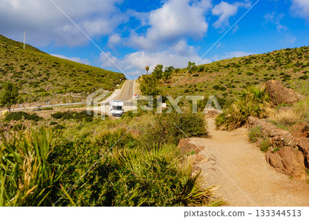 Caravan in Park Cabo de Gata, Spain 133344513