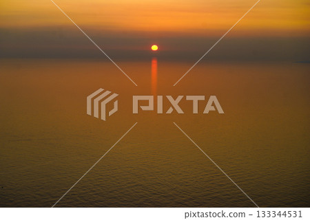 Sunset over sea 133344531
