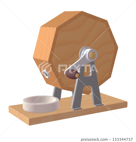 活動及特殊場合插畫素材：Garapon 彩票機（1_5）黃色 133344737