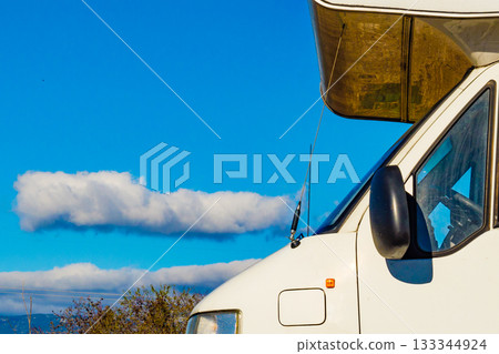 Camper camping on nature 133344924