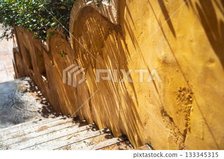 A whimsical nutcracker painting and a Christmas-themed staircase space A whimsical nutcracker painting and a Christmas-themed staircase space 133345315