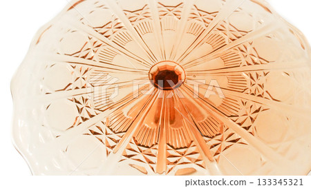 Orange crystal vase. 133345321