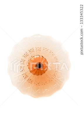 Orange crystal vase. Orange crystal vase. 133345322