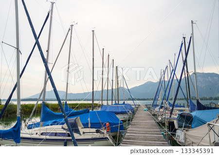 boats in harbor 133345391
