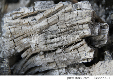 burned coal as background 133345697