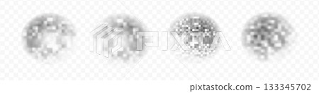 Censorship texture and gray pixel mosaic backgrounds. Checkered patterns hide text, image, or other prohibited privacy content. Vector graphic illustration with censor blur pattern for protection and 133345702