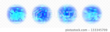 Censorship texture and gray pixel mosaic backgrounds. Checkered patterns hide text, image, or other prohibited privacy content. Vector graphic illustration with censor blur pattern for protection and 133345709