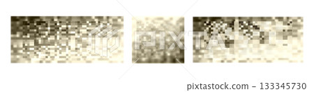 Censorship texture and gray pixel mosaic backgrounds. Checkered patterns hide text, image, or other prohibited privacy content. Vector graphic illustration with censor blur pattern for protection and 133345730