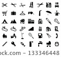 Set of different web icons on a white background 133346448