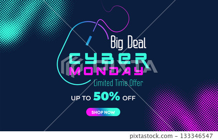 Cyber Monday Colorful Neon Style Super Sale Web Banner. Cyber Monday Sale Special Offer Social Media Post Design. Business, Promotion, and Advertising Vector Template. Seasonal Offers Mega Big Sale Cyber Monday Colorful Neon Style Super Sale Web Banner. Cyber Monday Sale Special Offer Social Media Post Design. Business, Promotion, and Advertising Vector Template. Seasonal Offers Mega Big Sale 133346547