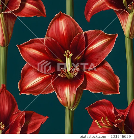 Winter Christmas flowers  133346639