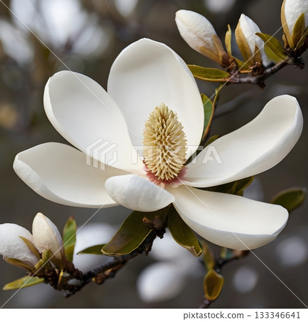 Winter Christmas flowers  133346641