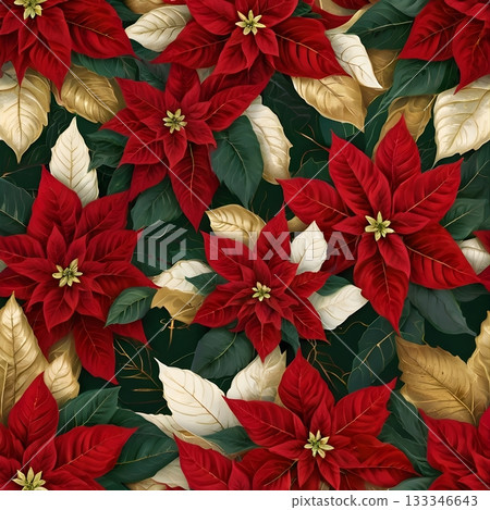 Winter Christmas flowers  133346643