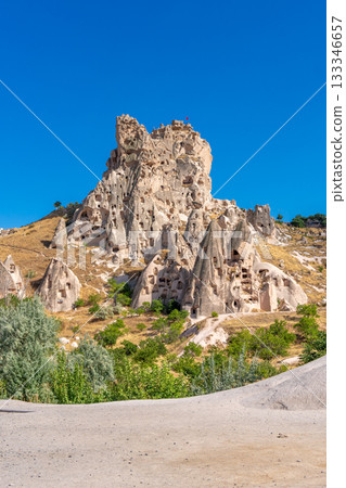 Volcanic rock formations landscape in Cappadocia, place of residence of ancient Christians Volcanic rock formations landscape in Cappadocia, place of residence of ancient Christians 133346657