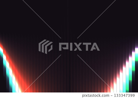 Neon Ribbed Gradient Reflection Fractal Background Neon Ribbed Gradient Reflection Fractal Background 133347399