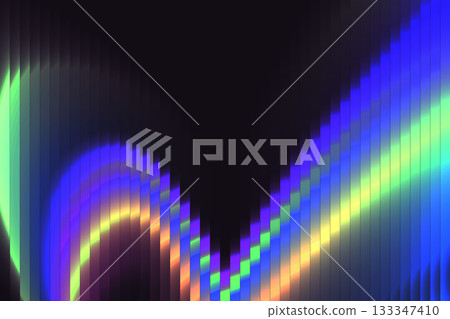 Multicolor Neon Ribbed Gradient Fractal Ripple Background Multicolor Neon Ribbed Gradient Fractal Ripple Background 133347410