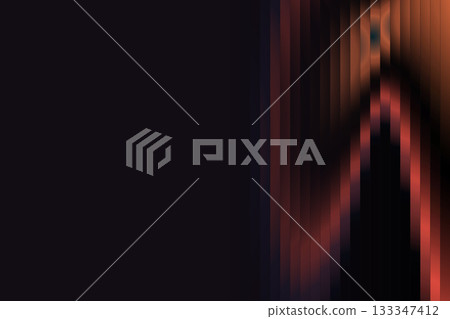 Orange Neon Ribbed Reflection Ripple Fractal Background Orange Neon Ribbed Reflection Ripple Fractal Background 133347412