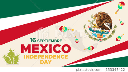 September 16 Mexico Independence Day Web Banner and Background. Mexican National Day Celebrations Banner With Mexico Flag For Social Media Cover ads, invitation card, backdrop, brochure, poster September 16 Mexico Independence Day Web Banner and Background. Mexican National Day Celebrations Banner With Mexico Flag For Social Media Cover ads, invitation card, backdrop, brochure, poster 133347422