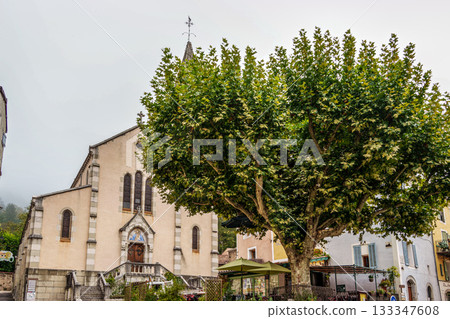 View of Castellane, a historic village in the Alpes-de-Haute-Provence in France View of Castellane, a historic village in the Alpes-de-Haute-Provence in France 133347608