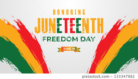 Juneteenth Cultural Celebration Banner background 133347982