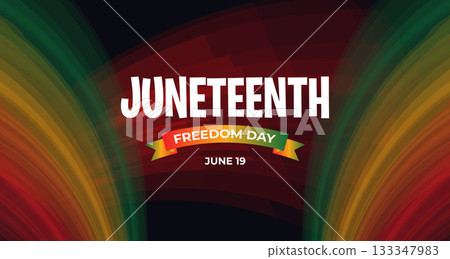 Juneteenth Freedom and Equality Poster, Banner background 133347983