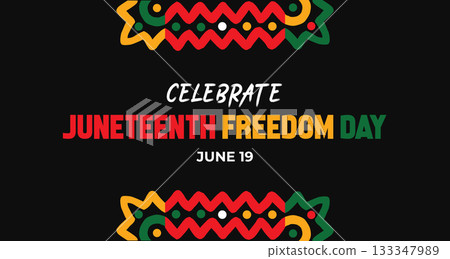 Juneteenth Heritage and History Poster, Banner Background 133347989