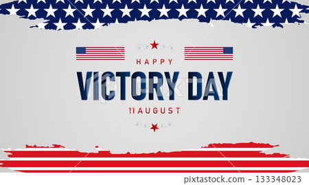 clean white victory day banner with red wave stripes and star border decorative elements clean white victory day banner with red wave stripes and star border decorative elements 133348023