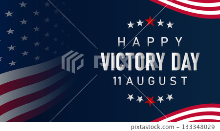 American flag fabric texture victory day banner with dark blue light and shadow gradient American flag fabric texture victory day banner with dark blue light and shadow gradient 133348029