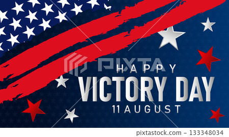 grunge USA victory day banner with torn paint flag texture and dark starry background grunge USA victory day banner with torn paint flag texture and dark starry background 133348034