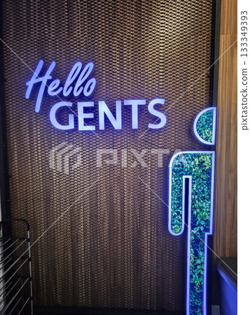 this is the toilet sign in department store in Jakarta 133349393