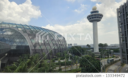 This is air traffic control tower at Changi Airport Singapore This is air traffic control tower at Changi Airport Singapore 133349472