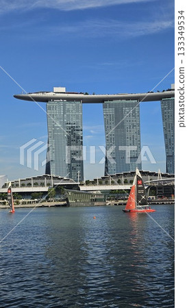 This is marina bay sands with art building This is marina bay sands with art building 133349534