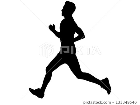 Running man silhouette 6 133349540