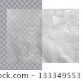 Crumpled Cellophane Plastic Vector Sheet 133349553