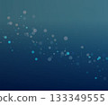 Teal Blue Night Bokeh Vector with Silver Glow for Holidays and Hanukkah 133349555
