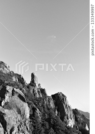 Rock and moon 133349997