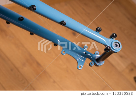 Bicycle Thru Axle Dropout Close-Up 133350588