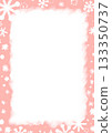 Hand-drawn winter frame material 133350737