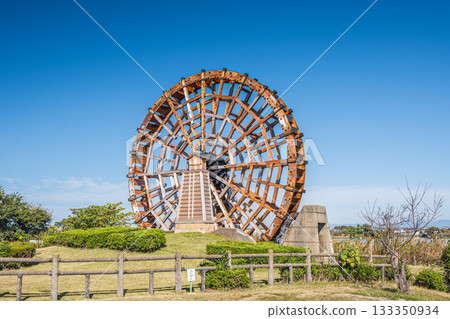 滋賀縣東近江市伊波湖能登川水車 滋賀縣東近江市伊波湖能登川水車 133350934