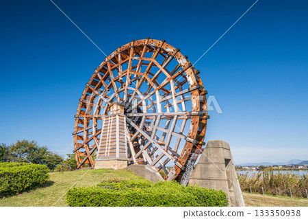 滋賀縣東近江市伊波湖能登川水車 133350938