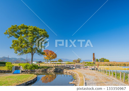 滋賀縣東近江市伊波湖能登川水車 滋賀縣東近江市伊波湖能登川水車 133350967