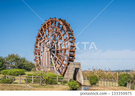 滋賀縣東近江市伊波湖能登川水車 133350975