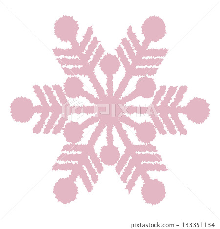 Cute snowflake illustration pink-1 Cute snowflake illustration pink-1 133351134