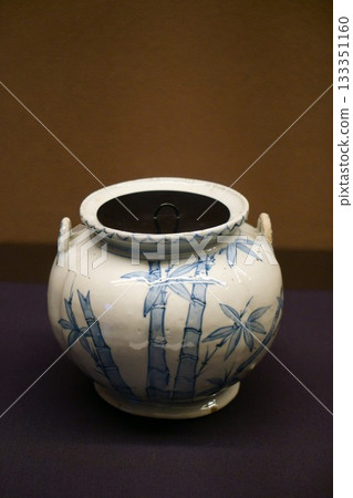 9472 Antique blue and white bamboo design double-eared water pitcher 9472 Antique blue and white bamboo design double-eared water pitcher 133351160