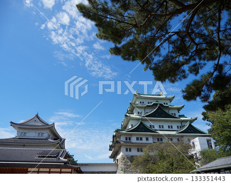 名古屋城天守閣的秋景 133351443