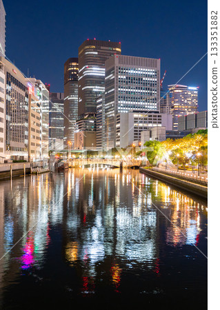 <大阪府> 中之島和大阪市中心夜景 133351882