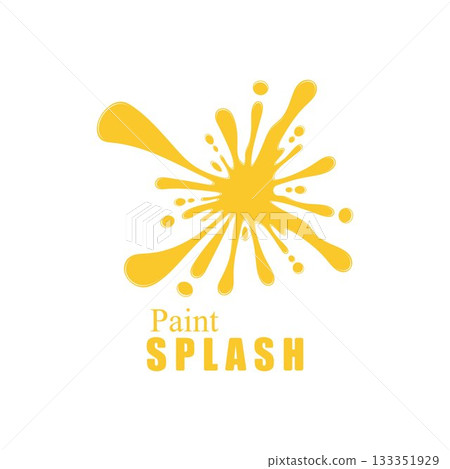 Vector illustration of color paint splashes. Vector illustration of color paint splashes. 133351929