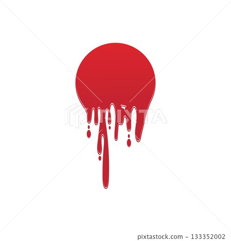 Dripping paint icon logo. Current liquid. Paint flows. Melted circle logo. Current paint stains. Current inks. Dripping paint icon logo. Current liquid. Paint flows. Melted circle logo. Current paint stains. Current inks. 133352002