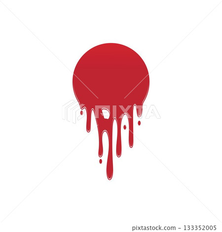 Dripping paint icon logo. Current liquid. Paint flows. Melted circle logo. Current paint stains. Current inks. Dripping paint icon logo. Current liquid. Paint flows. Melted circle logo. Current paint stains. Current inks. 133352005
