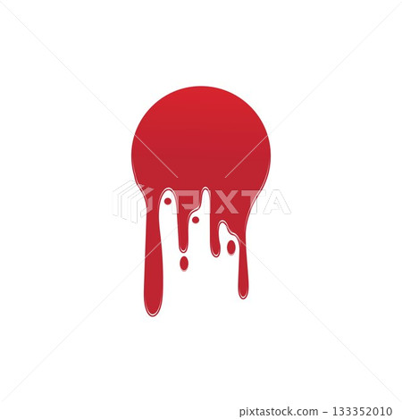 Dripping paint icon logo. Current liquid. Paint flows. Melted circle logo. Current paint stains. Current inks. Dripping paint icon logo. Current liquid. Paint flows. Melted circle logo. Current paint stains. Current inks. 133352010